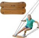 Swurfer TreeSkate Skateboard Swing, Outdoor Stand Up Surf Swing, Holds Up to 200 lbs, Ages 6 and Up, Adjustable Handles, Grip Tape, Kids Outdoor Play Equipment for Children and Adults (Waves) by TinyTreasures Baby Boutique