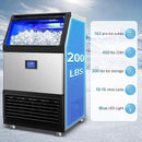 Ice Machine Commercial Ice Maker Machine, 450 Lbs /24H, 200 lbs Bin, Under Counter Built-in or Freestanding, Stainless Steel Household Use, Restaurant Bar Kitchen Cafe by CozyNest Decor