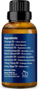 Stress Relief Essential Oil Blend 30 ml - Stress Relief & Calm Essential Oil for Diffusers & Aromatherapy - Promotes Relaxation & Rest - Nexon Botanics by CozyNest Decor