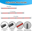 Spin Mop Head,Mop Handle,Base,Brush Compatible with Ocedar RinseClean 2 Tank Spin Mop System,2 Microfiber Spin Mops Replacement Head,4 Section Iron Mop Handle 30-58",Base and Scrub Brush Combo Set
