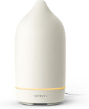 Vitruvi Stone Diffuser, Ceramic Ultrasonic Essential Oil Diffuser for Aromatherapy | Ceramic Diffuser, Diffusers for Home, Oil Diffuser, Housewarming Gift | White, 90ml Capacity by TinyTreasures Baby Boutique