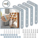 Anti Tip Furniture Anchors for Baby Pet Proofing,Furniture Wall Anchor Furniture Dresser Bookshelf Falling Prevention Device for Children (Grey) by TinyTreasures Baby Boutique