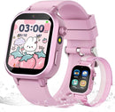 Kids Waterproof Smart Watch Girls Gift Age 3-12 with 39 Game HD Touch Screen Music Player Video Camera Pedometer Alarm Clock Birthday Gift for 6 7 8 9 Year Olds Pink by TinyTreasures Baby Boutique