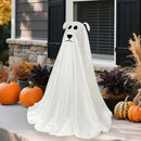 DAZONGE Halloween Decorations, Light-Up Freestanding Spooky Ghost Dog with Remote String Lights Battery Operated, Halloween Ghost Dog for Front Door Porch Yard Lawn Home Party by CozyNest Decor