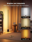 Govee Floor Lamp 2 with Matter, RGBIC, Warm Cool White LED, Alexa Compatible, 1725lm, Music Sync, Scene Modes, Smart Floor Lamp for Living Room, Bedroom, Black(1 Pack) by CozyNest Decor