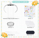 12 Oz Sublimation Sippy Cup 4 Pack, Kids Sublimation Sippy Tumblers, Stainless Steel Sublimation Todder Water Bottle by TinyTreasures Baby Boutique