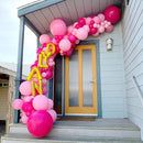 130pcs Hot Pink Balloons Different Sizes 18" 12" 10" 5" Dark Pink Balloons for Birthday Graduation Baby Shower Wedding Anniversary Princess Theme Party Valentine's Day Decorations by CozyNest Decor