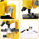 Little World Microscope for Kids, 100x 400x and 1200x Science Kits for Kids Age 5-7 Age 8-12, Microscope Beginner Kit with LED, Learning Resources Toys, Science Experiment STEM Kits, Yellow by TinyTreasures Baby Boutique