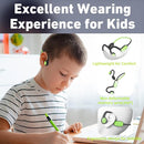 Kids Headphones, Bluetooth 5.2 Air Conduction Open Ear Headphones, 85dB Volume Limiting-Green by TinyTreasures Baby Boutique