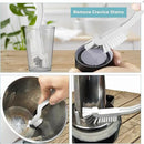 8 Pcs Dish Brush Bottle Bathroom Scrub Brushes Kitchen Cleaning Brush Right Angle Kitchen Brush Sink Household Pot Pan Edge Corners Tile Lines Brush with Stiff Bristles by CozyNest Decor