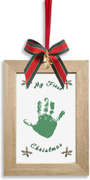 TwoDays Baby's First Christmas Ornament 2025 - DIY Handprint Picture Frame Kit for Tree, Newborn Christmas Gift for Boy or Girl, My 1st Xmas Keepsake Decoration by TinyTreasures Baby Boutique