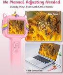 Microscope Camera for Kids Gifts Toys- Handheld Pocket Microscopes with 2.4" Screen and Autofocus - Mini Digital Educational Science Kit for Christmas Birthday for Age 3-5 5-7 8-12 Girls Boys(Pink) by TinyTreasures Baby Boutique
