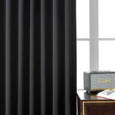 Joydeco Custom Blackout Curtains for Bedroom, 1 Panel Room Darkening Curtains & Drapes for Living Room Window Rod Pocket Back Tab (Custom Size,Black) by TinyTreasures Baby Boutique