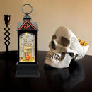 Halloween Snow Globe Lantern with 6 Hour Timer,Halloween Decorations Indoor for Home,Halloween Decor,USB or Battery Powered for Halloween Lanterns,Halloween Spooky Town by CozyNest Decor