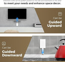 Outlet Concealer Power Strip-Outlet Cover Extender with 3AC Outlets-8ft Flat Plug Extension Cord,Universal Size,1625W for Kitchen, Home and Office,Child & Pet Safe(Dual 8 Foot) by TinyTreasures Baby Boutique