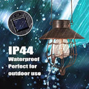 YAKii 2 Pack Solar Lantern Hanging Waterproof Outdoor Metal Solar Lamp with Warm White Light Decorate for Yard Garden Pathway Patio Porch Decor (Antique Copper) by CozyNest Decor