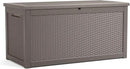 320 Gallon Lockable Resin Deck Box, Waterproof & UV-Resistant Outdoor Storage Box for Outdoor Cushion Storage, Garden Tools & Pool Accessories Storage, Gray by GreenHaven Gardens