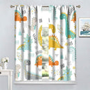 Dinosaur Curtains for Kids Boys Girls Home Decor Childish Cute Dino Animals Print Pattern Rod Pocket Blackout Window Drapes for Nursery Baby Bedroom Playroom W21xL45in 2 Panels by TinyTreasures Baby Boutique