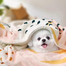 Lahome Pink Fleece Throw Blanket for Bed, Reversible Soft Throw Blankets for Women Cute, Warm Thick Throw Blankets for Couch, Apricot 50''x60'' by CozyNest Decor
