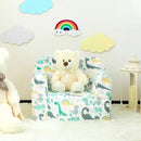 ALIMORDEN Kids Ultra-Soft Snuggle Foam Filled Chair, Single Cuddly Sofa for Boys and Girls, Dinosaur by CozyNest Decor
