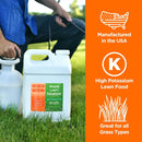 Simple Lawn Solutions - High Potassium Lawn Food Liquid Fertilizer 0-0-25 - Concentrated Spray - Turf Grass Vigor and Plant Hardiness - Summer and Fall - Any Grass Type (2.5 Gallon) by GreenHaven Gardens