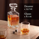 Luxury Gift For Men – Whiskey Decanter Set For Beloved Husband Or Dad Birthday Gift – 2 Whiskey Glasses And Decanter Set Is a Great Gift Idea for Whisky, Bourbon, Scotch lovers… by CozyNest Decor