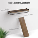 Meangood Floating Shelves Wall Mounted Set of 2, Rustic Wood Wall Storage Shelves for Bedroom,Living Room,Bathroom, Kitchen Brown by CozyNest Decor