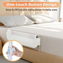 Bed Guard Rail for Toddlers - 59inch Foldable & Adjustable Height Baby Bed Safety Side Rails - Large Toddler Crib Railing Guard for Twin, Bunk, Full Size, Queen & King, Full Size Bed by TinyTreasures Baby Boutique