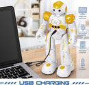 KingsDragon RC Robot Toys for Kids, Gesture & Sensing Programmable Remote Control Smart Robot for Age 3 4 5 6 7 8 Year Old Boys Girls Birthday Gift Present,Yellow by TinyTreasures Baby Boutique