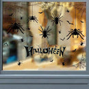 Halloween Spider Web Bat Patterns Wall Decals - Peel and Stick Removable Stickers for Scary Theme Party Decorations by CozyNest Decor