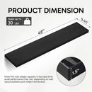 BAYKA Floating Shelves, 48 inches Long Heavy Duty Wall Mounted Rustic Wood Shelves for Bathroom, Bedroom, Living Room, Kitchen, Office, Hanging Shelf for Books/Storage/Decor(Black,Set of 2) by CozyNest Decor