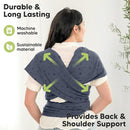 KeaBabies Baby Wrap Carrier - All in 1 Original Baby Carrier Newborn to Toddler Sling, Easy to Wear, Hands Free Bonding, Lightweight, Breathable Infant Wraps (Planets) by TinyTreasures Baby Boutique