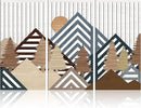 IARTTOP Abstract Mountain Wood Wall Art Large geometric Forest Pine Trees Wooden Wall Decor Boho Sun Nature Landscape Wall Decor for Bedroom Living Room Office-16 x32 Inch Set of 3 by CozyNest Decor