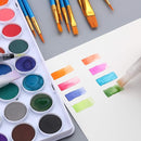 AROIC 36 Colors Watercolor Paint Set, Watercolor Pan Set with 10 Nylon Brushes and 6 Refillable Water Brushes. Perfect for Adults, Children and Beginner Artists. by TinyTreasures Baby Boutique