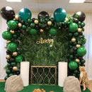 130pcs Dark Green Balloons Different Sizes 18" 12" 10" 5" Hunter Green Balloons for Birthday Dinosaur Baby Shower St. Patrick's Day Summer Jungle Forest Safari Party Decorations by CozyNest Decor