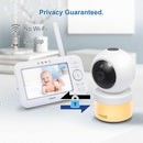 VTech VM5463-2 Baby Monitor 5" Screen with 2 Cameras, Pan-Tilt- Zoom, Night Light, Glow On The Ceiling Projector, Two-Way Talk, Secure Transmission No WiFi by TinyTreasures Baby Boutique