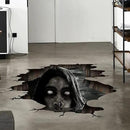 3D Halloween Floor Decals Scary Halloween Zombie Stickers for Living Room, Spooky Blind Women Scratching Floor Stickers Vinyl Removable Decals Art Decorations Party Supplies for Bar Pub by CozyNest Decor