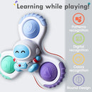 ALASOU 3PCS Pop Suction Cup Spinner Toys for 1 Year Old Boy Girl|Novelty Spinning Tops Toddler Toys Age 1-2|Sensory Baby Bath Toy for Toddlers 1-3|12 18 Months Boy Birthday Gift for Infant by TinyTreasures Baby Boutique