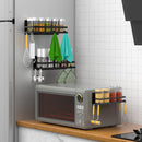 Magnetic Spice Rack for Refrigerator,Magnetic Shelf Fridge Organizer for Kitchen, Spice Rack Space Saver Container for Kitchen/Apartment, Drill Free, Black 6 Pack