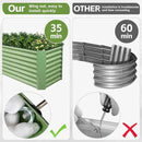 8x2x2ft Raised Garden Bed - Galvanized Deep Root Planter Boxes Outdoor with Wing Nuts and Safety Edges for Gardening Vegetables, Flowers, Herbs, Succulents - Olive Green by GreenHaven Gardens