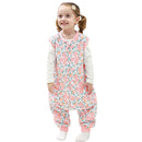HOMEAL 1.0Tog Toddler Sleep Sacks 2T-3T,Toddler Sleeping Sack with Legs, Sleep Sacks, Baby Wearable Blanket, Pink Rose by TinyTreasures Baby Boutique