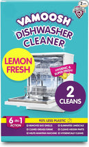 Vamoosh 6-in-1 Dishwasher Cleaner | Natural Citric Acid Cleaning Formula | Limescale Removal | Grease Elimination | Eco-Friendly | Made in the UK | 50g (Pack of 2) by TinyTreasures Baby Boutique