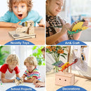 Poraxy 5 Set STEM Kits for Kids Ages 8-10, Toys for Ages 8-13, 3D Wooden Puzzles, Educational Engineering Arts Crafts Science Building Kits, Gifts for Boys and Girls 7 8 9 10 11 12 13 Year Old by TinyTreasures Baby Boutique