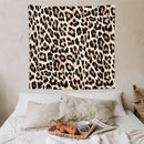 HZOHNAGO Leopard Print Tapestry Rustic Brown Leopard Wild Animal Printed Wall Tapestry Painting Wall Hanging for Bedroom Living Room Dorm 60" W x 60" H by CozyNest Decor