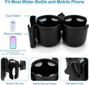 Accmor Stroller Cup Holder with Phone Holder, Bike Cup Holder, Universal Cup Holder for Uppababy Nuna Doona Strollers, 2-in-1 Cup Phone Holder for Stroller, Bike, Wheelchair, Walker, Scooter by TinyTreasures Baby Boutique