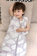 Baby Sleep Sack 2-4 T Baby Wearable Blanket 100% Organic Cotton 0.5 TOG Toddler Sleep Sacks 2- Way Zipper Soft 4 Layers 2T 3T 4T Cloud by TinyTreasures Baby Boutique