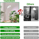 yadoker Plant Grow Light for Indoor Plant,Desk LED Grow Light,Height Adjustable,Automatic Timer with 8/12/16 Hours,10-Level Brightness,Ideal for Small Plant Grow by GreenHaven Gardens