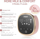 NCVI Electric Breast Pump 8782, Portable Hospital-Grade Double Pump with 4 Modes & 9 Levels, Anti-Backflow, Rechargeable Quiet Breastfeeding Pump for Efficient Comfortable Use at Home, Work or Travel by TinyTreasures Baby Boutique