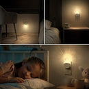 Bubble Night Light Plug in, LED Acrylic Night Light, 2 Pack, Decorative Dimmable Nightlight Dusk to Dawn Sensor, Soft 3000K Warm Nightlight for Bathroom, Hallway, Bedroom by TinyTreasures Baby Boutique
