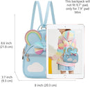 KL928 Girls Bowknot Polka Dot Cute Mini Backpack Small Daypacks Convertible Shoulder Bag Purse for Women by TinyTreasures Baby Boutique